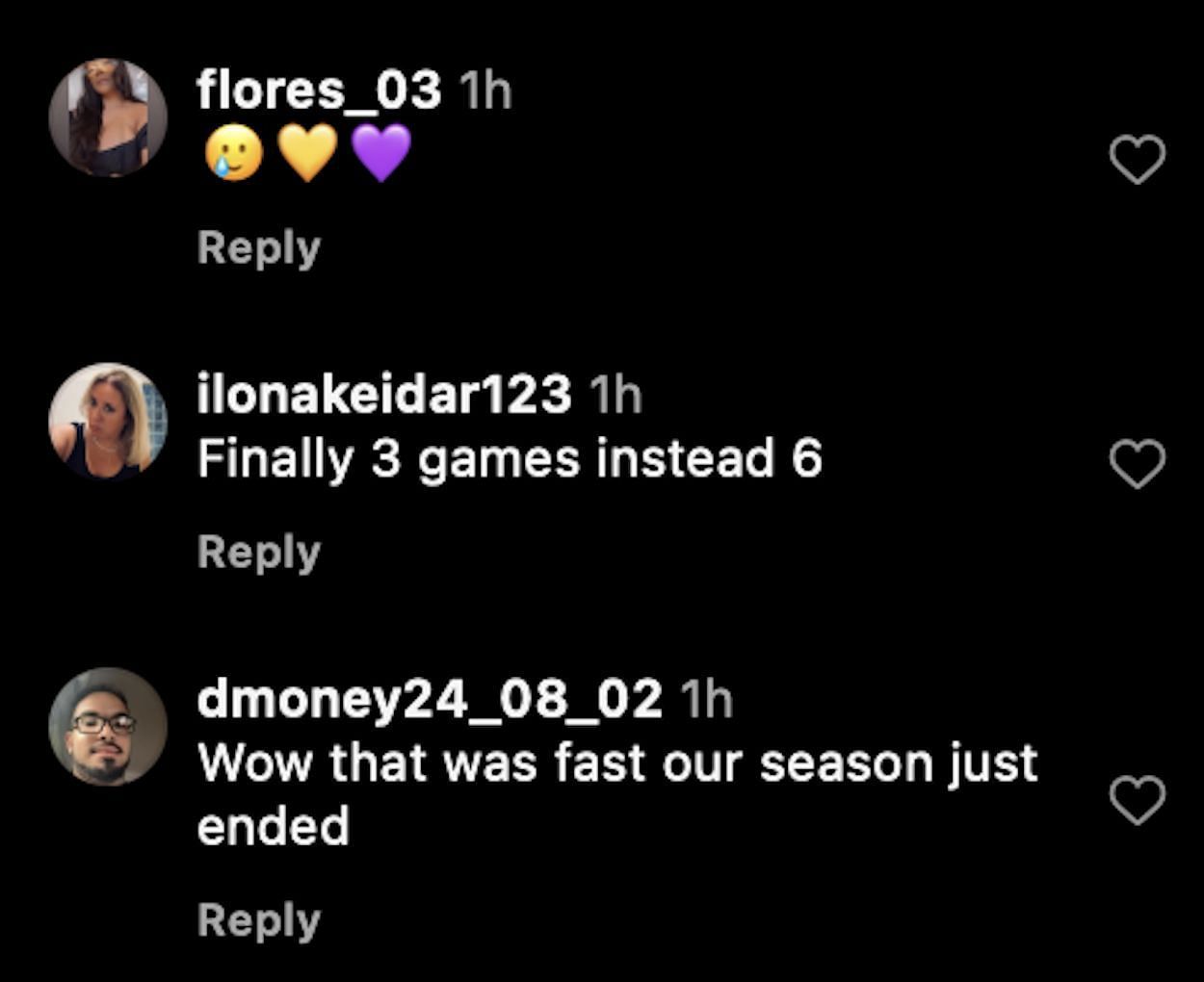 Instagram comments